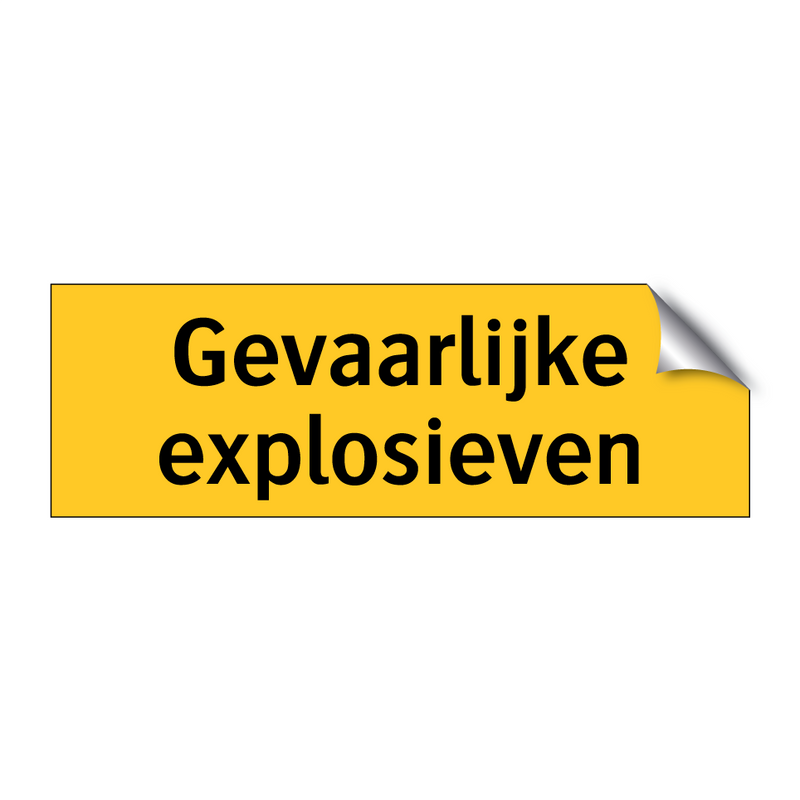 Gevaarlijke explosieven