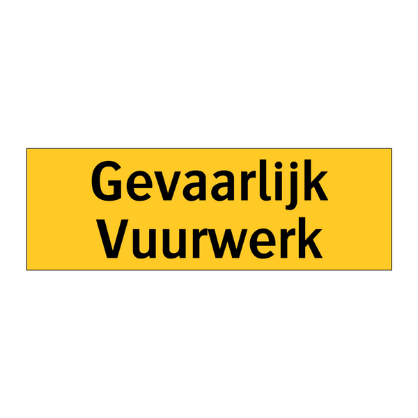 Gevaarlijk Vuurwerk