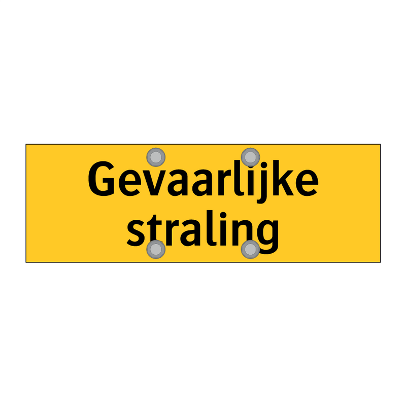 Gevaarlijke straling