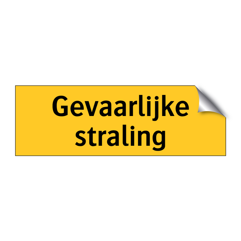 Gevaarlijke straling