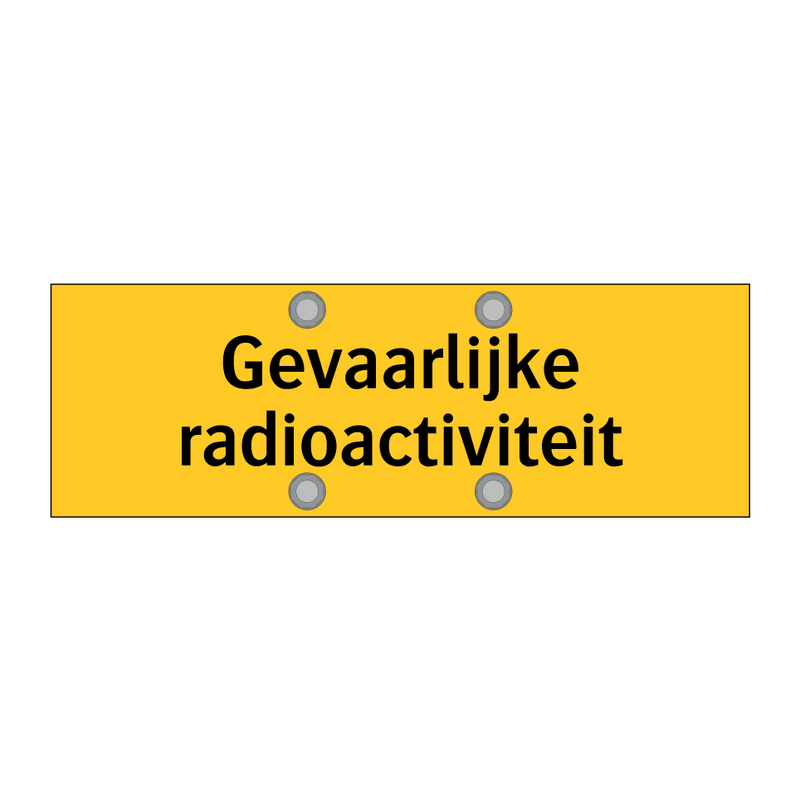 Gevaarlijke radioactiviteit