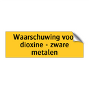Waarschuwing voor dioxine - zware metalen
