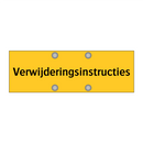 Verwijderingsinstructies