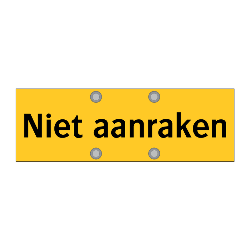 Niet aanraken