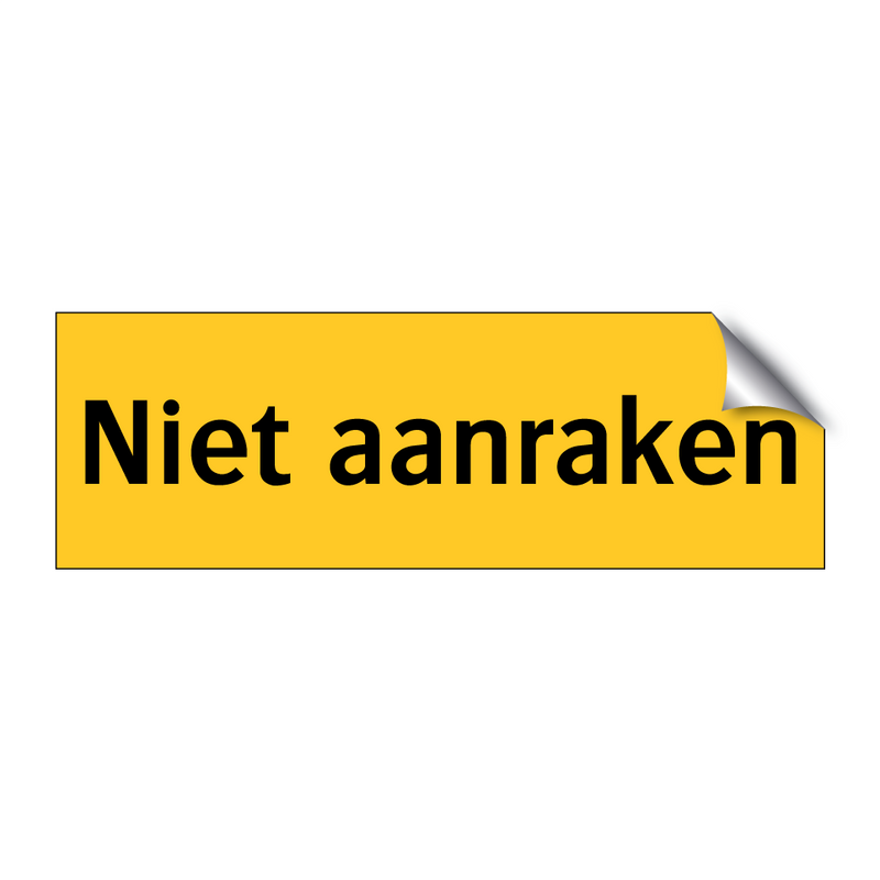 Niet aanraken