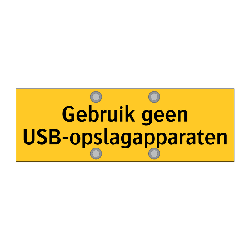 Gebruik geen USB-opslagapparaten