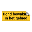 Hond bewaking in het gebied