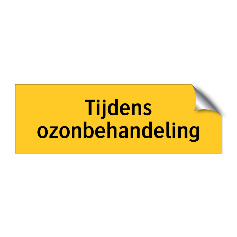 Tijdens ozonbehandeling