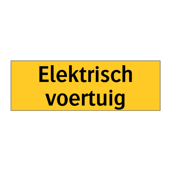 Elektrisch voertuig