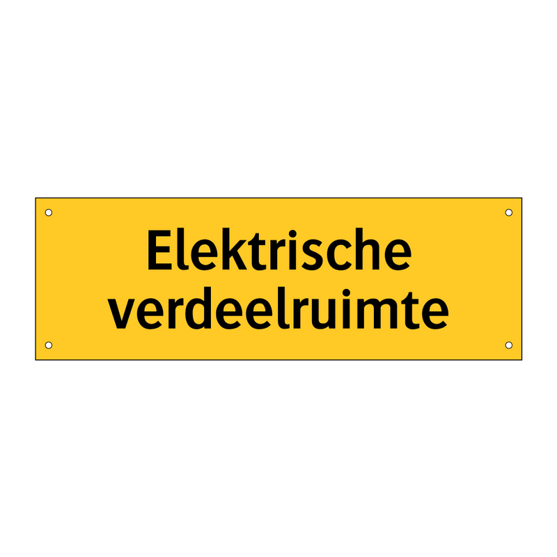 Elektrische verdeelruimte
