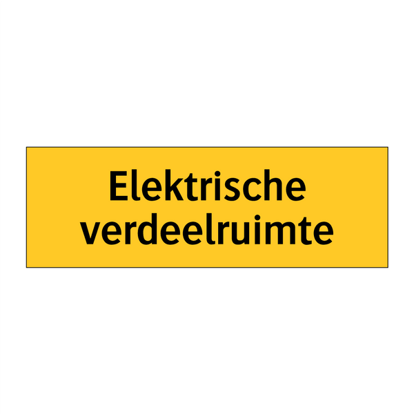 Elektrische verdeelruimte