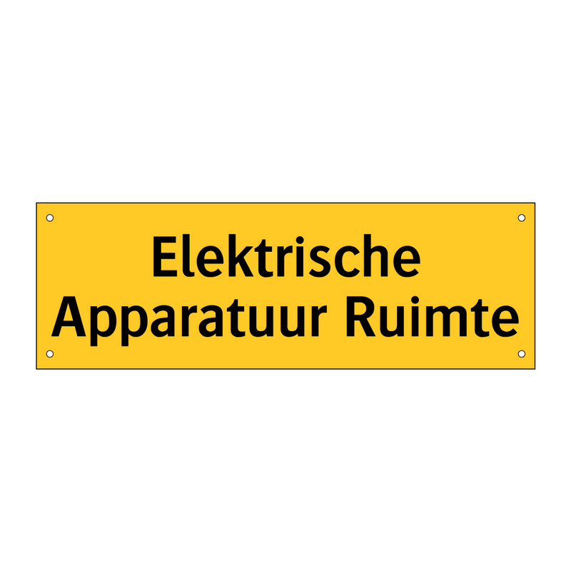 Elektrische Apparatuur Ruimte