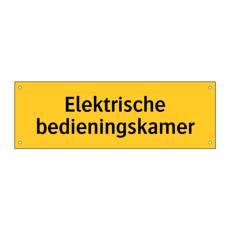 Elektrische bedieningskamer