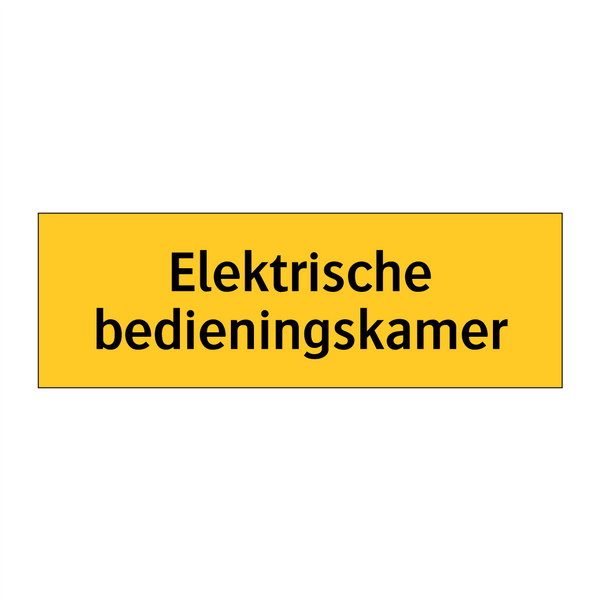 Elektrische bedieningskamer
