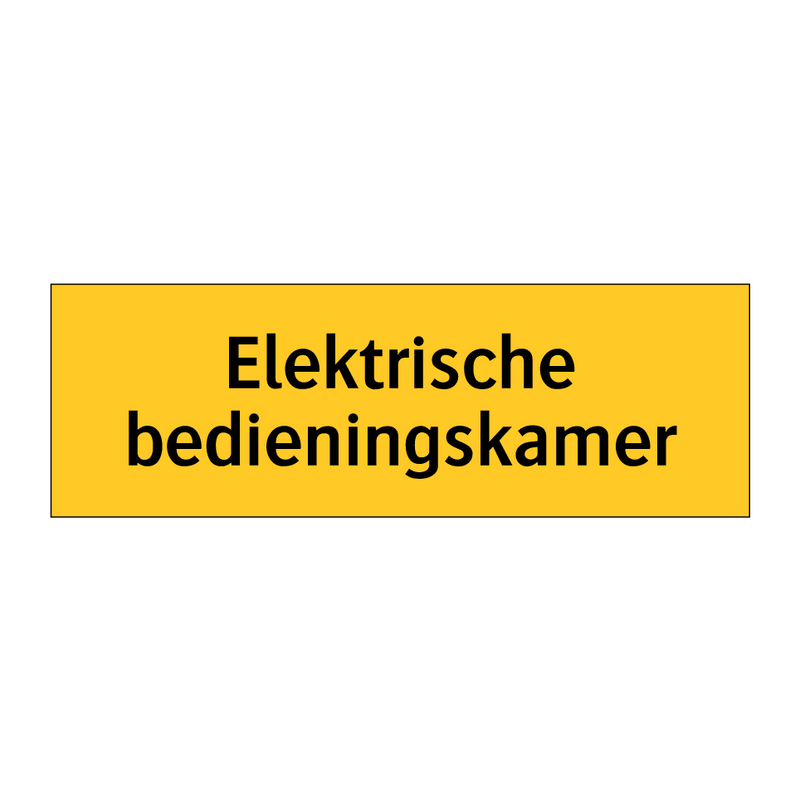 Elektrische bedieningskamer