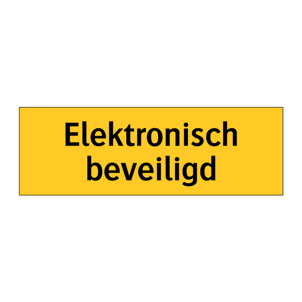 Elektronisch beveiligd