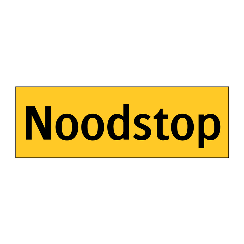 Noodstop