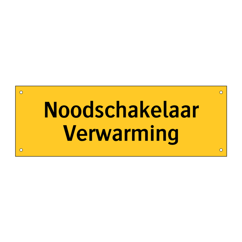Noodschakelaar Verwarming