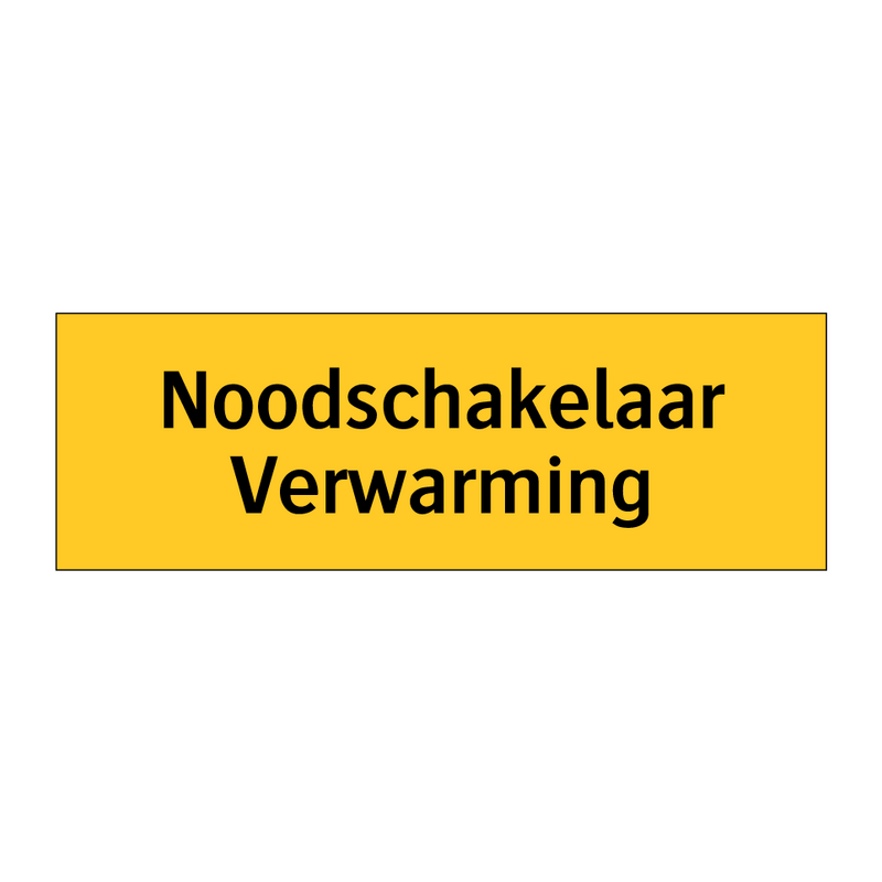 Noodschakelaar Verwarming