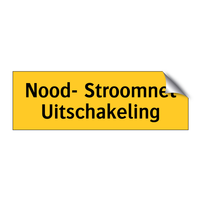 Nood- Stroomnet Uitschakeling