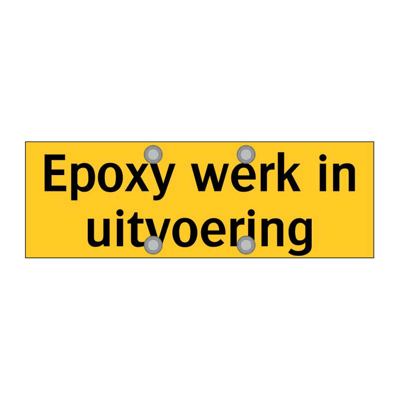 Epoxy werk in uitvoering