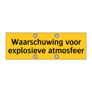 Waarschuwing voor explosieve atmosfeer