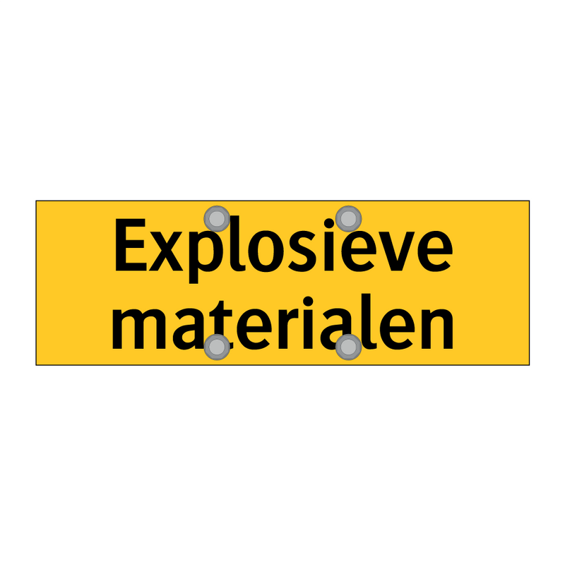 Explosieve materialen