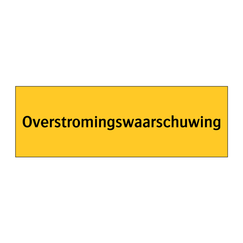 Overstromingswaarschuwing