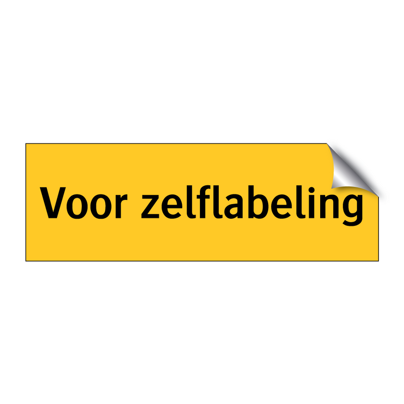 Voor zelflabeling