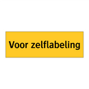 Voor zelflabeling