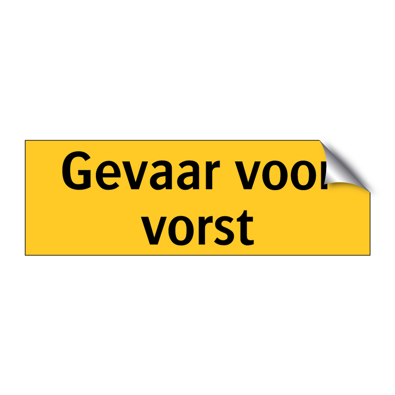 Gevaar voor vorst