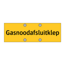 Gasnoodafsluitklep