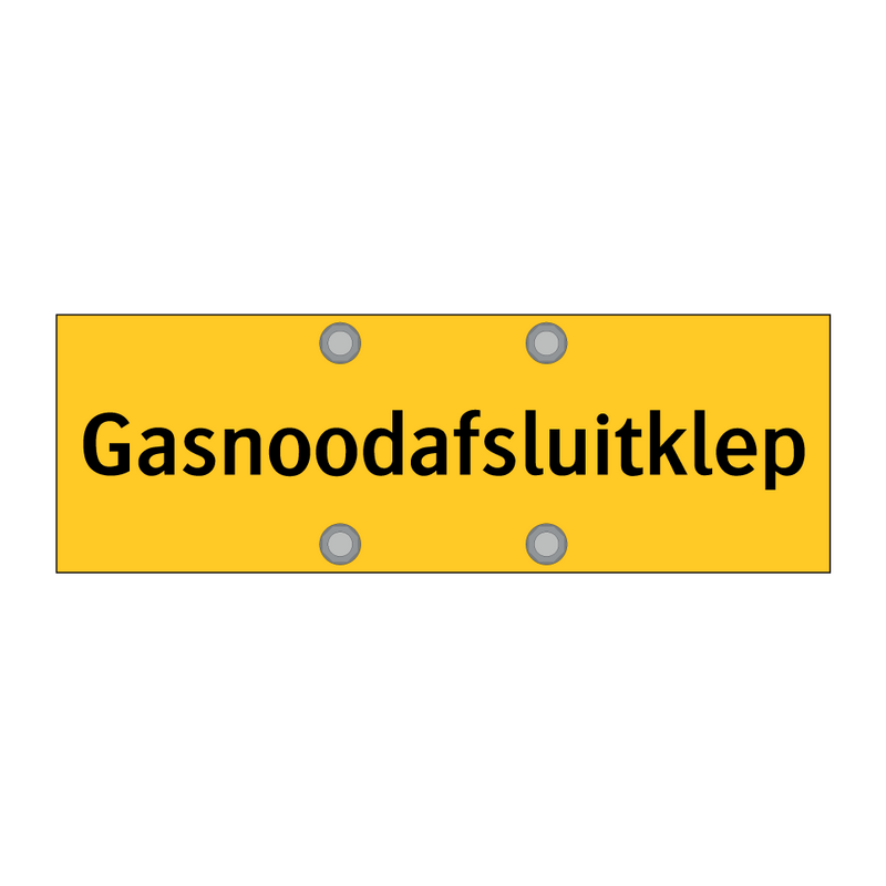 Gasnoodafsluitklep