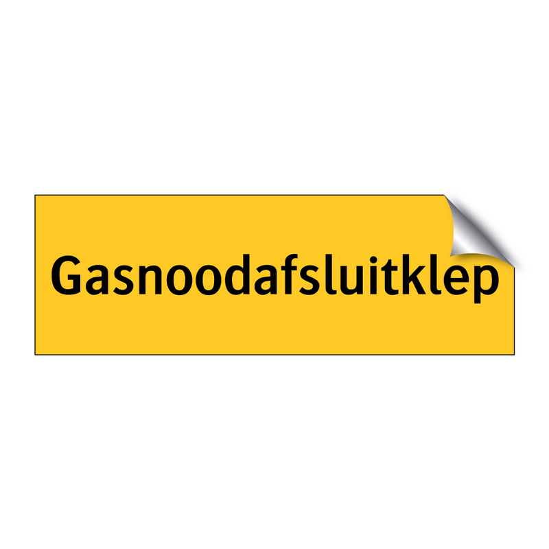 Gasnoodafsluitklep