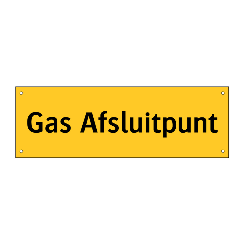Gas Afsluitpunt