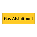 Gas Afsluitpunt