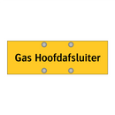Gas Hoofdafsluiter