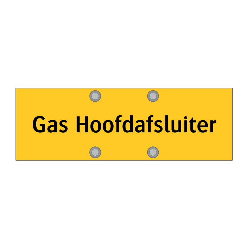 Gas Hoofdafsluiter