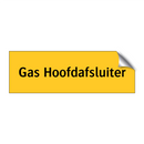 Gas Hoofdafsluiter