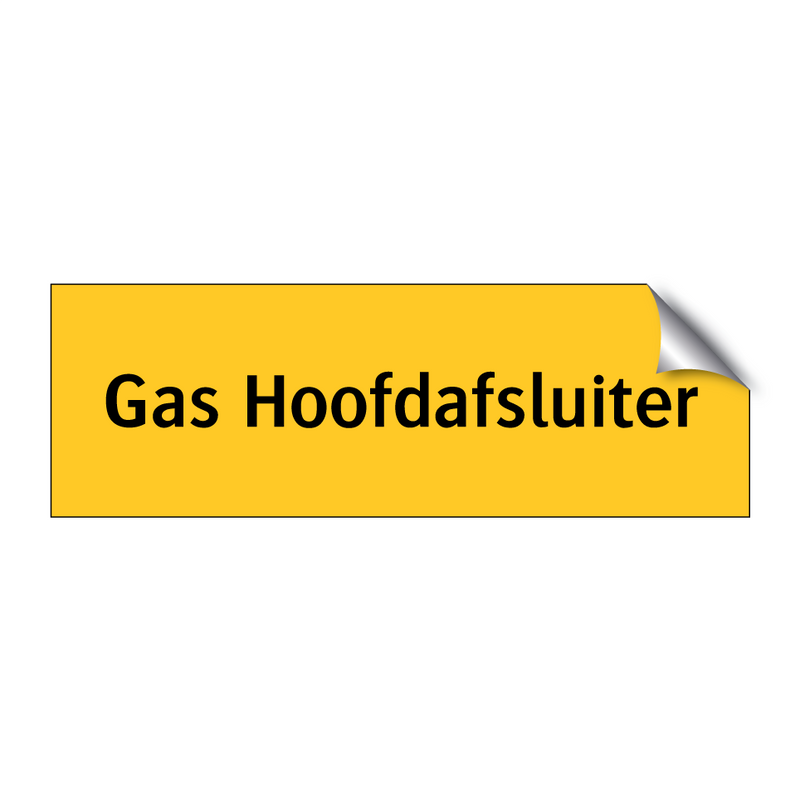 Gas Hoofdafsluiter