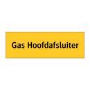Gas Hoofdafsluiter