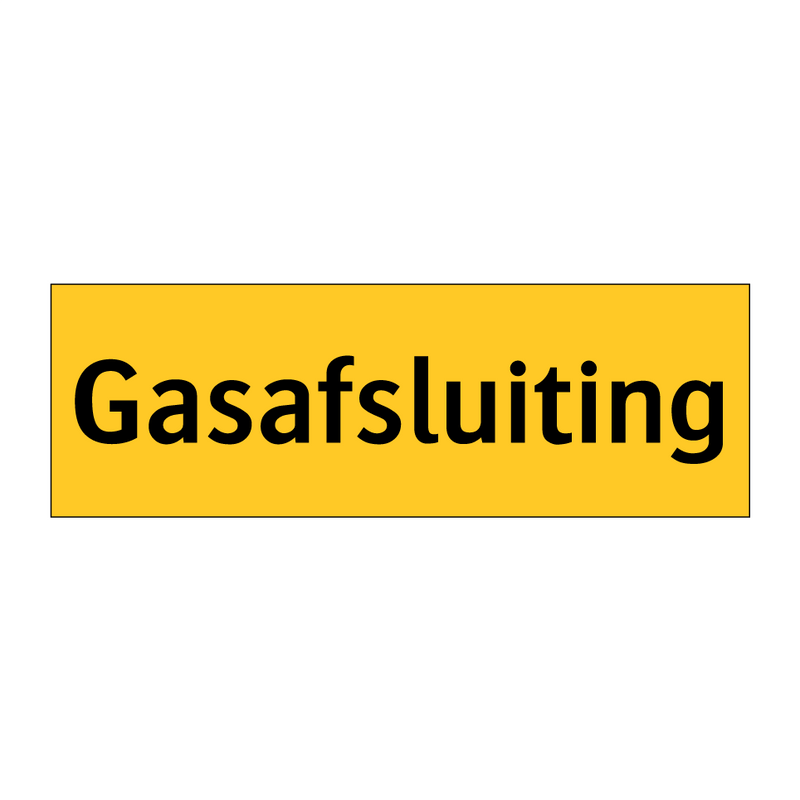 Gasafsluiting