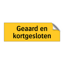 Geaard en kortgesloten