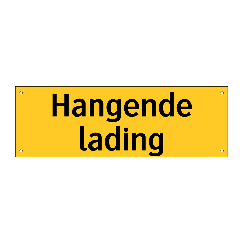 Hangende lading