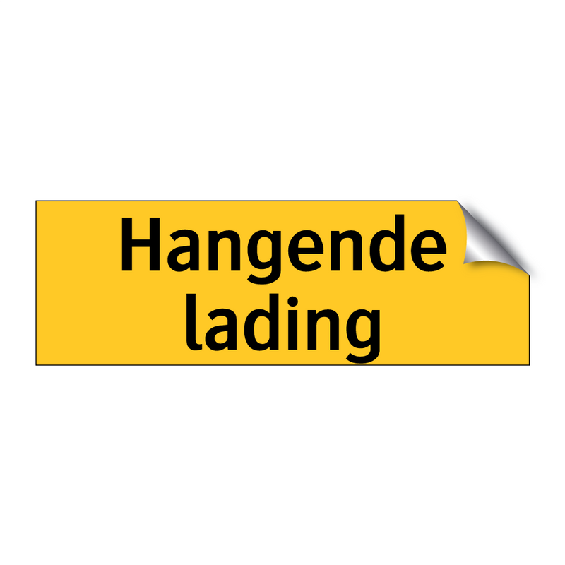 Hangende lading