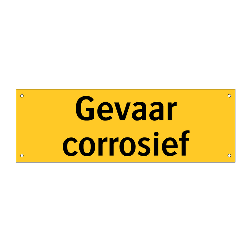 Gevaar corrosief