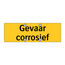 Gevaar corrosief