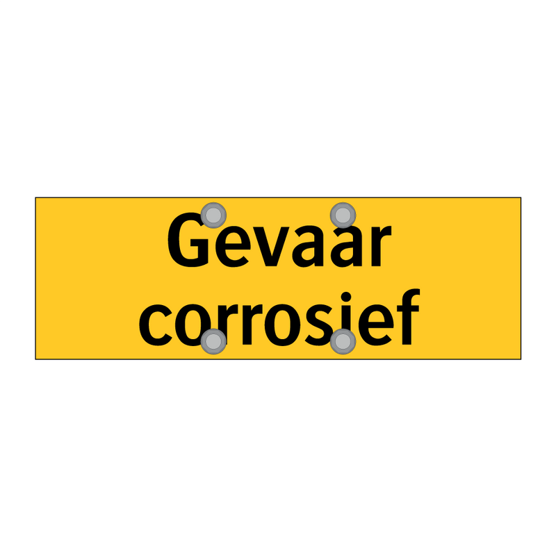 Gevaar corrosief
