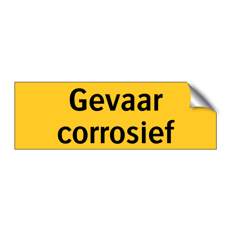 Gevaar corrosief