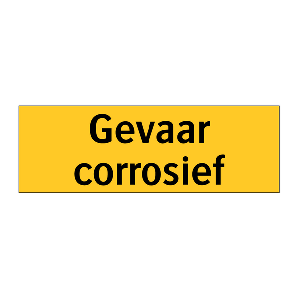 Gevaar corrosief